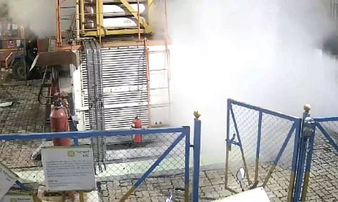 சென்னையில் கேஸ் நிரப்பும் பங்கில் விபத்து