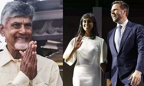 தெலுங்கு சமுதாயத்திற்கு பெருமை சேர்க்கும் தருணம்: உஷா வான்ஸ்க்கு சந்திரபாபு நாயுடு வாழ்த்து