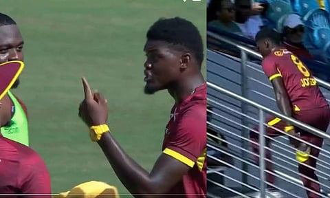 ஆட்டத்தின் போது மோதிக்கொண்ட அல்ஜாரி ஜோசப்- சாய் ஹோப்: வைரலாகும் வீடியோ