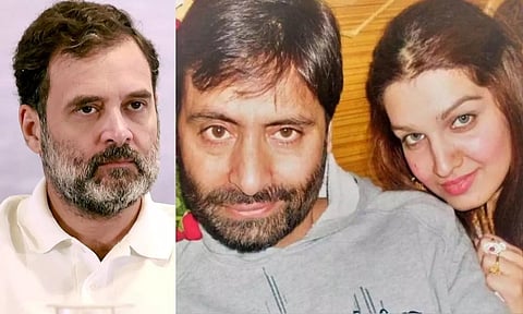 ராகுல் காந்திக்கு கடிதம் எழுதிய யாசின் மாலிக் மனைவி: ஆச்சர்யப்படுவதற்கு ஏதுமில்லை என பா.ஜ.க. விமர்சனம்