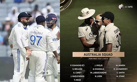 இந்தியாவுக்கு எதிரான பார்டர் கவாஸ்கர் டெஸ்ட் தொடருக்கான ஆஸ்திரேலிய அணி அறிவிப்பு