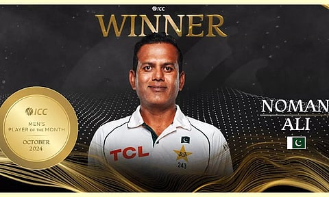 அக்டோபர் மாதத்திற்கான சிறந்த வீரர் விருதை வென்ற பாகிஸ்தான் வீரர்