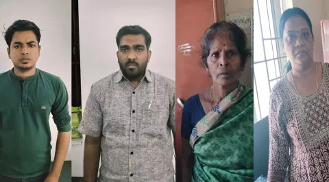 ஆள்மாறாட்டம் செய்து நிலம் மோசடி- பெண்கள் உள்பட 5 பேர் கைது