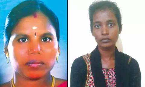 கள்ளக்காதலை கண்டித்த மாமியாரை பெட்ரோல் ஊற்றி எரித்துக்கொன்ற மருமகள்