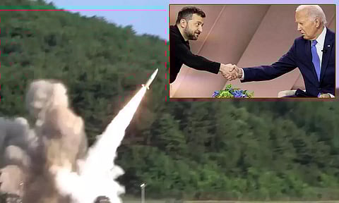 ரஷியாவின் உள்பகுதிகளை தாக்கும் ஏவுகணைகளை பயன்படுத்த உக்ரைனுக்கு ஒப்புதல் அளித்த ஜோ பைடன்