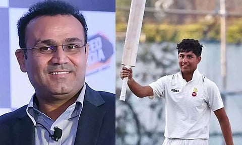 இரட்டை சதம் விளாசிய சேவாக் மகன்