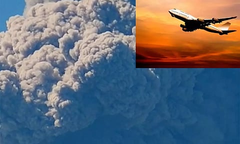 எரிமலை வெடிப்பு- ஹல்மஹேரா தீவு அருகே விமானங்கள் பறக்க தடை