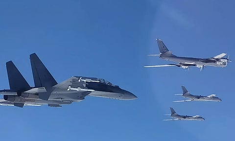 போர் பதற்றம்.. தென் கொரியாவின் வான் பாதுகாப்பு மண்டலத்திற்குள் நுழைந்த சீன, ரஷிய இராணுவ விமானங்கள்