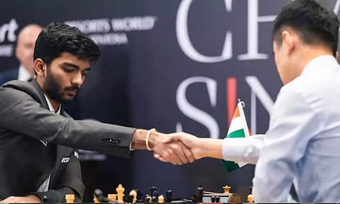 உலக செஸ் சாம்பியன்ஷிப்: குகேஷ் vs  டிங் லிரென் -  'டிரா'வில் முடிந்த 5வது சுற்று