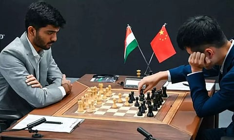 உலக செஸ் சாம்பியன்ஷிப் 7வது சுற்று: குகேஷ், டிங் லிரென் இடையிலான ஆட்டம் டிரா