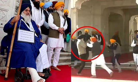 VIDEO: பொற்கோவில் வாசலில் அகாலிதள தலைவர் சுக்பீர் சிங்  மீது துப்பாக்கிச்சூடு - பஞ்சாபில் பரபரப்பு