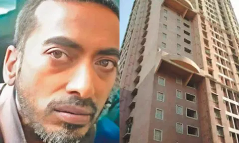 பாரத் ஜெயின் மற்றும் அவரது வீடு உள்ள குடியிருப்பு.