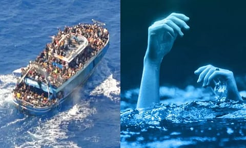 கிரீஸ்: கடலில் படகு கவிழ்ந்து 5 அகதிகள் பலி.. பலர் மாயம்