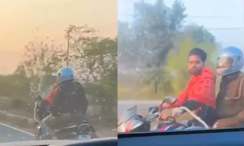 VIDEO: கைதியின் கையில் கயிறு கட்டி வண்டி ஓட்ட வைத்த கான்ஸ்டபிள்
