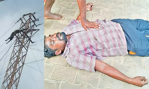 திருச்சியில் மின்சாரம் பாய்ந்து மின் ஊழியர்கள் 2 பேர் பலி