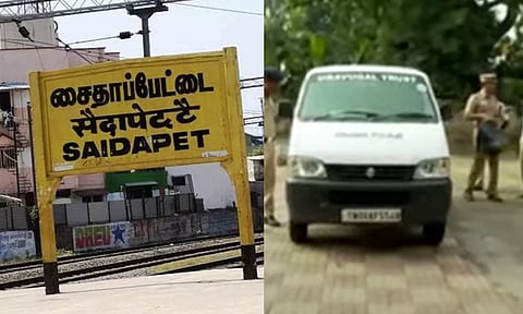 சைதாப்பேட்டை ரெயில் நிலையத்தில் மூதாட்டி கொலை- மாற்றுத்திறனாளி கைது