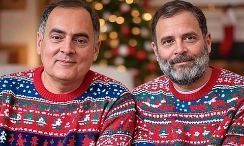 மேஜிக் செய்த ஏஐ.. ராஜீவ் காந்தியுடன் இருக்கும் ராகுல் காந்தி.. லைக்குகளை குவிக்கும் புகைப்படம்