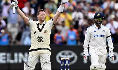 பாக்சிங் டே டெஸ்ட்: ஸ்டீவ் ஸ்மித் சதம்... முதல் இன்னிங்சில் ஆஸ்திரேலியா 474 ரன்கள் குவிப்பு