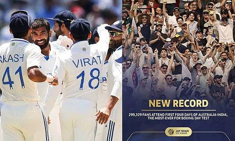 பாக்சிங் டே டெஸ்ட்.. வரலாற்று சாதனை படைத்த இந்தியா - ஆஸ்திரேலியா போட்டி