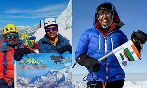 7 கண்டங்களின் உயரிய சிகரங்களில் ஏறி உலக சாதனை படைத்த 12 ஆம் வகுப்பு மாணவி