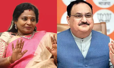 பா.ஜ.க. தேசிய தலைவர் நட்டாவை சந்திக்க டெல்லி புறப்பட்டார் தமிழிசை சவுந்தரராஜன்
