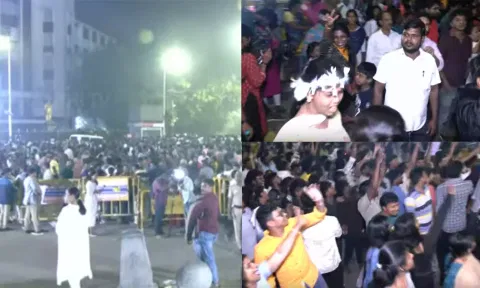 நாடு முழுவதும் களைகட்டிய புத்தாண்டு கொண்டாட்டம்.. 2025-ம் ஆண்டை உற்சாகமாக வரவேற்ற மக்கள்