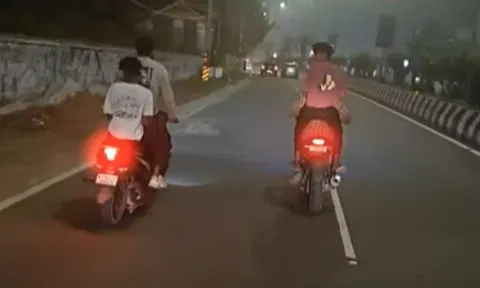 புத்தாண்டு கொண்டாட்டம்- ரேசில் ஈடுபட்ட 242 பைக்குகள் பறிமுதல்