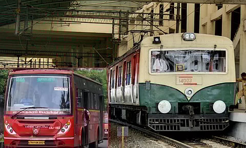 தாம்பரம் - கடற்கரை இடையே புறநகர் ரெயில் சேவை ரத்து - கூடுதல் மாநகர பேருந்துகள் இயக்கம்