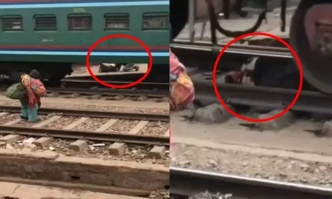 Video: ஓடும் சரக்கு ரெயிலின் அடியில் சிக்கி கொண்ட பெண்.. நூல் இழையில் உயிர் பிழைத்த அதிசயம்