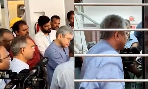 அம்ரித் பாரத் ரெயில் பெட்டிகளை ஆய்வு செய்தார் ரெயில்வே அமைச்சர்