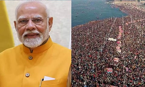 நம்பிக்கை, பக்தி, கலாசாரத்தின் புனித சங்கமம்- பிரதமர் மோடி மகா கும்பமேளா வாழ்த்து