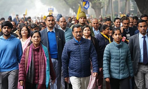 டெல்லி சட்டசபை தேர்தல்: வேட்புமனு தாக்கல் செய்தார் கெஜ்ரிவால்