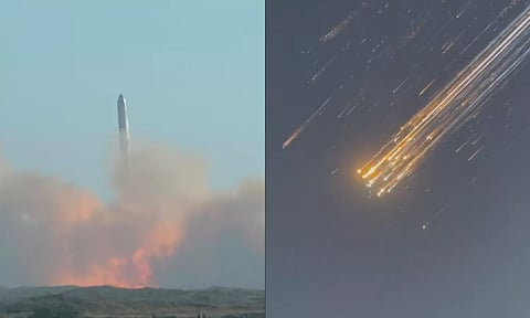 நடுவானில் வெடித்துச் சிதறிய ஸ்டார்ஷிப் - மாற்று வழியில் இயக்கப்பட்ட விமானங்கள்