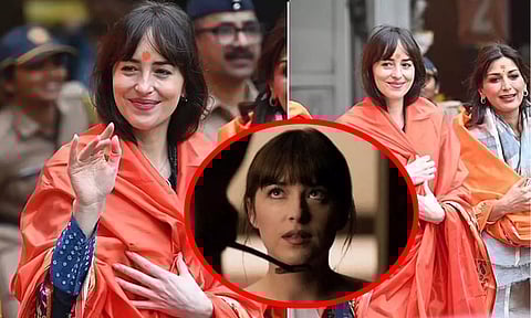 மும்பை சித்திவிநாயகர் கோவிலில் ஹாலிவுட் நடிகை டகோட்டா ஜான்சன் சாமி தரிசனம்