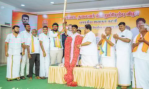 புதிய மாவட்ட தலைவர்களுக்கு பாஜக மாநில தலைவர் அண்ணாமலை வாழ்த்து