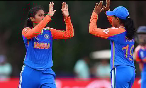 ஜூனியர் மகளிர் டி20 உலகக் கோப்பை: வெஸ்ட் இண்டீசை வீழ்த்தியது இந்தியா