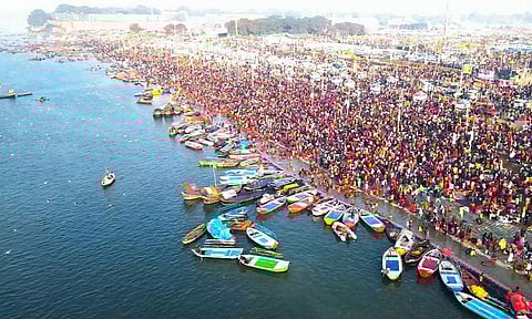 மகா கும்பமேளாவில் ஏ.ஐ. தொழில்நுட்பம் உதவியுடன் பக்தர்கள் வருகை கணக்கெடுப்பு