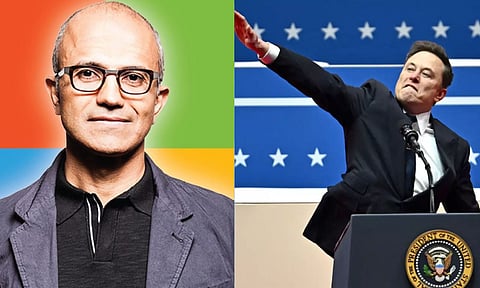 அவர்களிடம் பணம் இல்லை.. சீண்டிய மஸ்க் - பதிலடி கொடுத்த சத்ய நாதெல்லா - சூடுபிடிக்கும் 'ஸ்டார்கேட்'