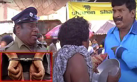 மருதமலை பட பாணியில் சிக்னலில் பிச்சை எடுத்தவர் அதிரடியாக கைது