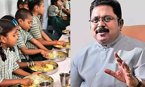 காலை உணவுத் திட்டத்தை தனியாருக்கு தாரைவார்க்கும் முடிவை சென்னை மாநகராட்சி கைவிட வேண்டும்- டிடிவி தினகரன்