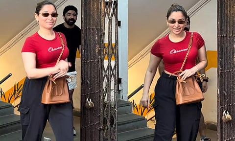 வெறும் ரூ. 3 லட்சம் தான்.. காஸ்ட்லி ஹேண்ட்பேக்குடன் வலம்வந்த தமன்னா