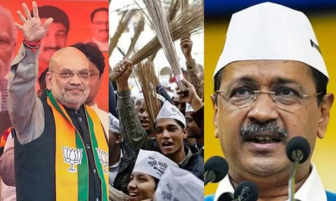 விளக்குமாறால் ஆம் ஆத்மியை டெல்லி மக்கள் அகற்றுவார்கள் - அமித் ஷா