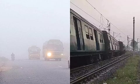 கடும் பனிமூட்டம்- ரெயில்கள் சேவையில் தாமதம்