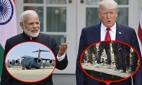 கைவிலங்கிட்டு நாடு கடத்தப்பட்ட இந்தியர்கள் - அமெரிக்காவின் பலமா? - மோடியின் பலவீனமா?