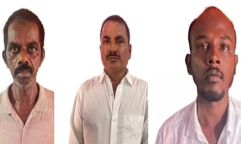 கைதான 3 பேரையும் படத்தில் காணலாம்