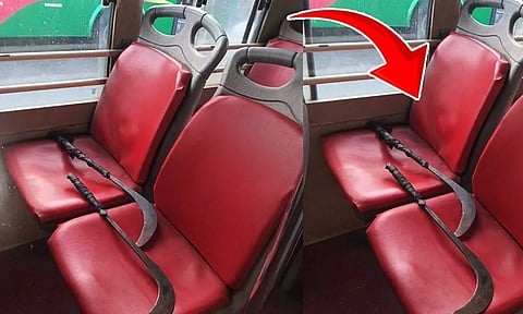 பேருந்தில் சீட் பிடிப்பதற்காக அரிவாளை போட்ட நபர்கள் - பொள்ளாச்சியில் பரபரப்பு