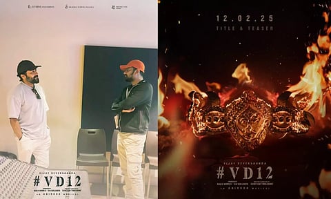 விஜய் தேவரகொண்டாவின் VD12 பட டீசரில் குரல் கொடுக்கும் சூர்யா
