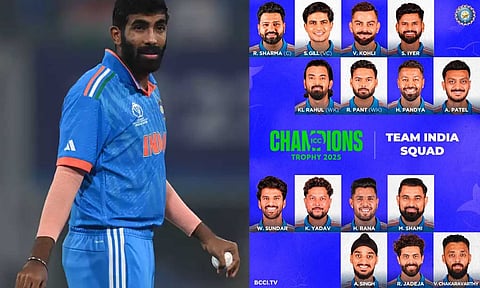 சாம்பியன்ஸ் கோப்பை: ஜஸ்பிரித் பும்ரா விலகல் - இந்திய அணியில் 2 மாற்றங்கள்