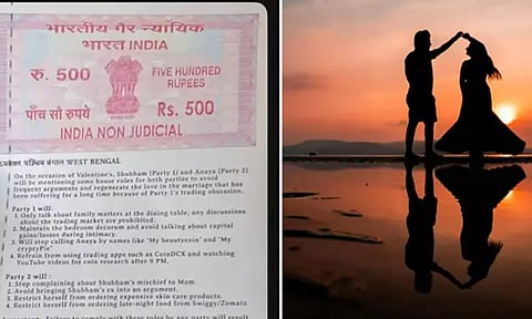 3 மாதம் கழிவறை சுத்தம் செய்ய வேண்டும் - காதலர் தினத்தில் தம்பதியின் வினோத ஒப்பந்தம்