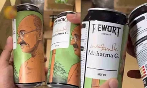 ரஷிய 'பீர்' கேன்களில் மகாத்மா காந்தி படம்.. சர்ச்சையை கிளப்பிய ரெவோர்ட் நிறுவனம்